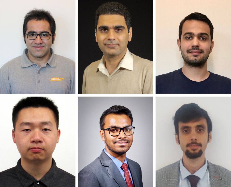 Collage of headshots of the six traffic safety scholars.