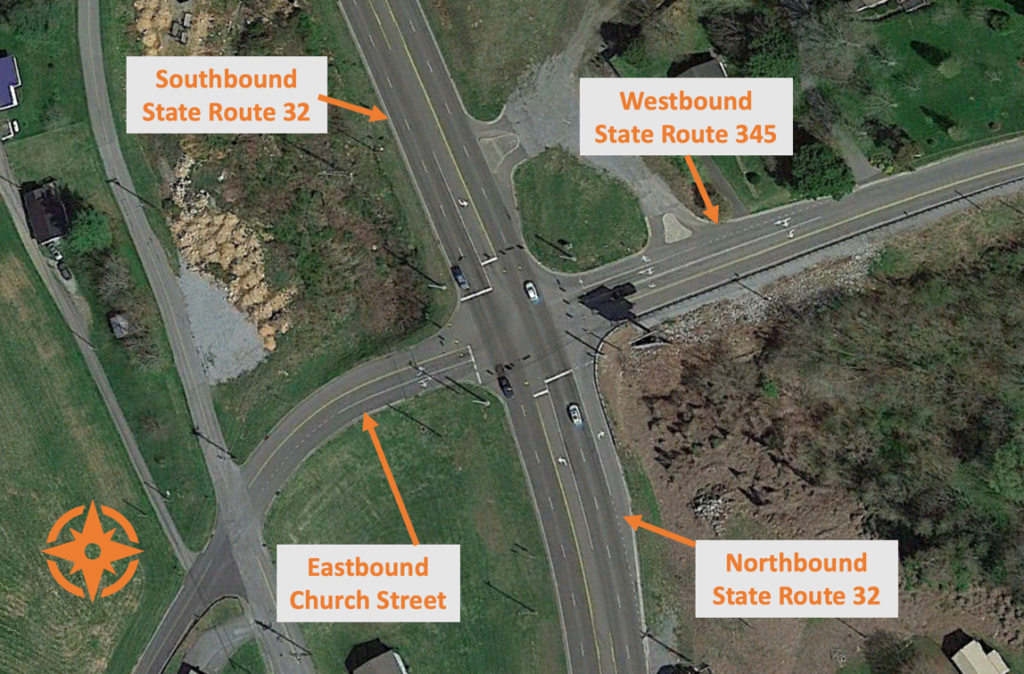 Intersection Upgrade at SR 32 & SR 345 in Claiborne County