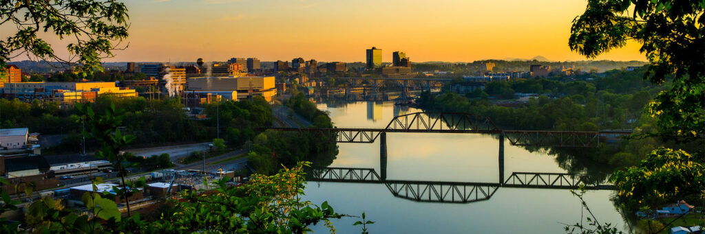 Sunrise over Downtown Knoxville