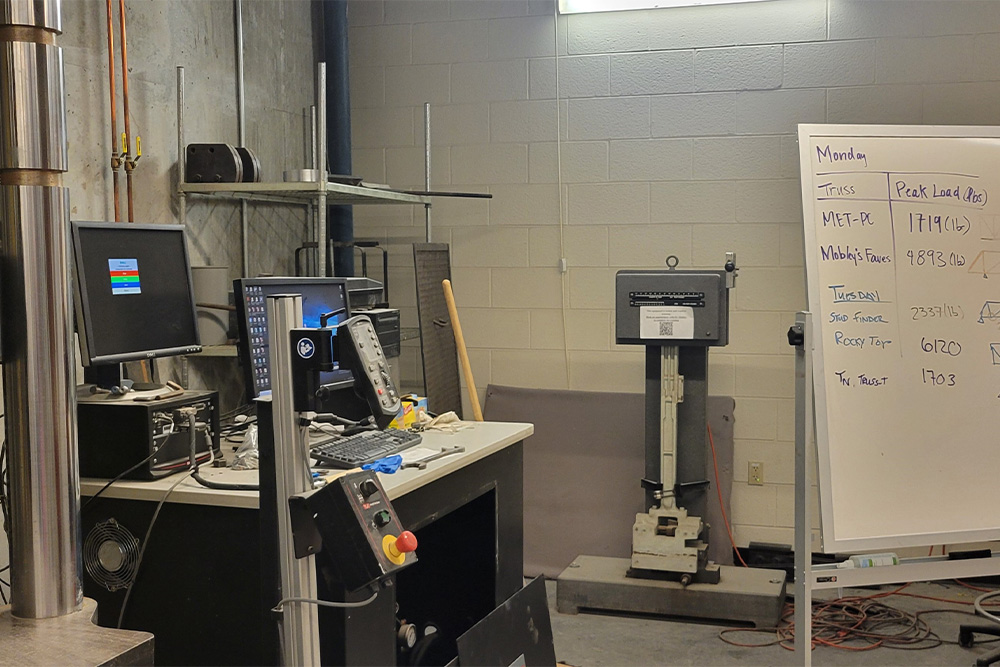 impact tester in a classroom