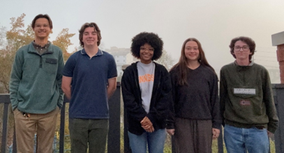 Monica Arnett, Cearan Costello, Riley Hays, Linnea Johnsen, and Alexander Langen